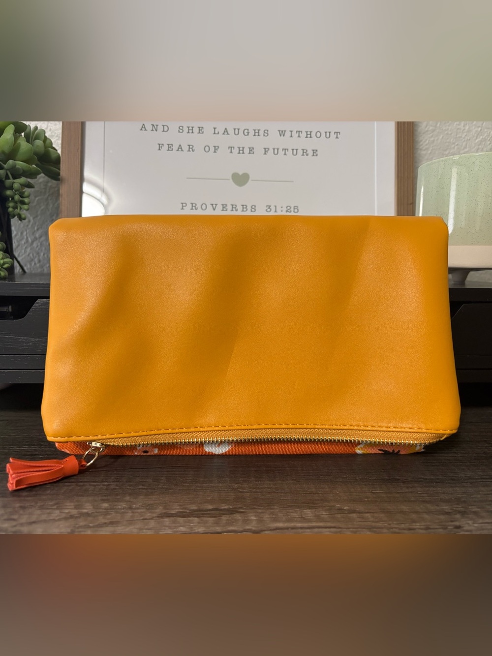 Rachel Pally Bright Mustard Clutch